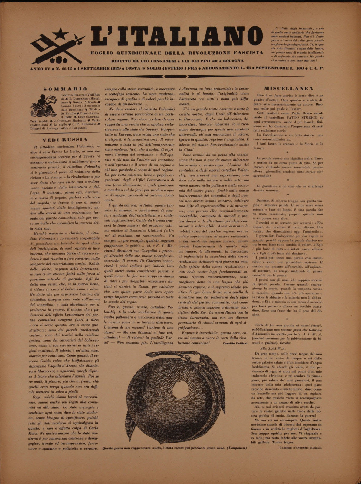 L'Italiano -  4 (1929), n. 11-12, p. 1